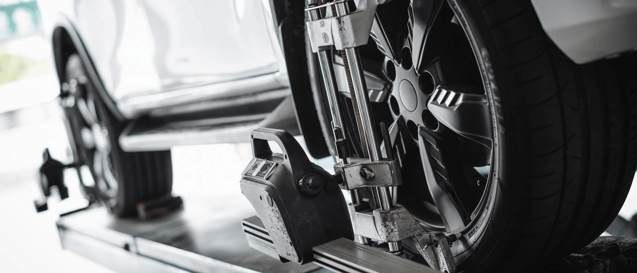 Wheel alignment service at Nug's Auto Haus Brendale